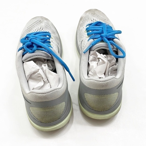 Nike Flex 2016 Run gray/green athletic running shoes - Picture 8 of 11